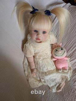 Laci Christine's Reborn Small Toddler Doll Eleanor 21 Rooted Human Hair Sale