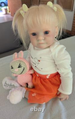 Laci Christine's Small Toddler Size 21 Reborn Doll Briar Human Hair