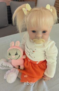 Laci Christine's Small Toddler Size 21 Reborn Doll Briar Human Hair