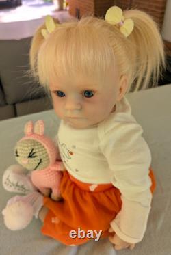 Laci Christine's Small Toddler Size 21 Reborn Doll Briar Human Hair