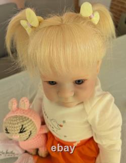 Laci Christine's Small Toddler Size 21 Reborn Doll Briar Human Hair