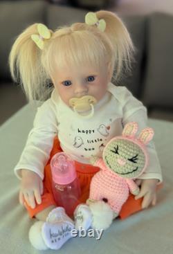 Laci Christine's Small Toddler Size 21 Reborn Doll Briar Human Hair
