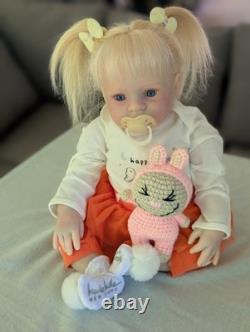 Laci Christine's Small Toddler Size 21 Reborn Doll Briar Human Hair