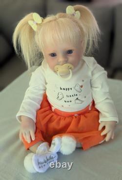 Laci Christine's Small Toddler Size 21 Reborn Doll Briar Human Hair