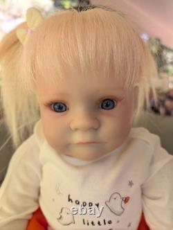 Laci Christine's Small Toddler Size 21 Reborn Doll Briar Human Hair