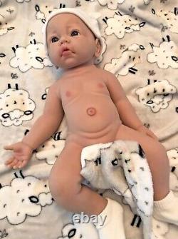 Life Like 18 Inch Reborn Baby Doll Full Body Silicone Newborn Girl 5 lbs Infant