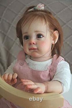Life Like Reborn Baby Doll Toddler Girl 24 inch Realistic Silicone Baby Beaut
