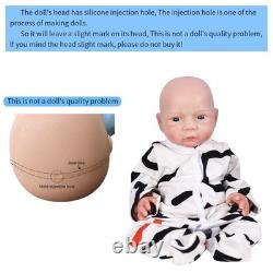 Lifelike 18.5 Full Silicone Reborn Baby Boy Doll Real Touch Drink-Wet Gift Box