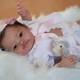 Lifelike 19 Assembled Awake Newborn Baby Reborn Doll Rooted Hair Kids Toy Gift