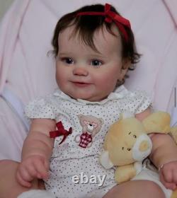 Lifelike 24in Cuddly Rooted Hair Toddler Boy Girl Reborn Baby Doll Collect Gifts