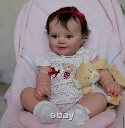 Lifelike 24in Cuddly Rooted Hair Toddler Boy Girl Reborn Baby Doll Collect Gifts