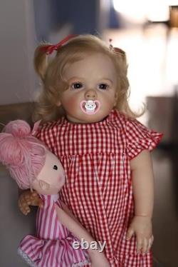Lifelike Reborn Baby Doll 24 Inches 60CM Sweet Face Real Baby Size Rooted Blond