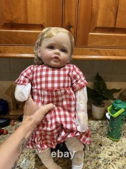 Lifelike Reborn Baby Doll 24 Inches 60CM Sweet Face Real Baby Size Rooted Blond