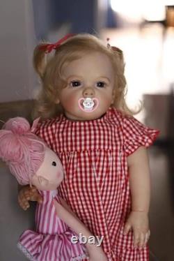 Lifelike Reborn Baby Doll 24 Inches 60CM Sweet Face Real Baby Size Rooted Blond