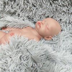 Lifelike Reborn Baby Doll Sleeping Girl Newborn 17Real Full Body Silicone