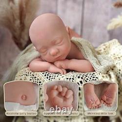 Lifelike Reborn Baby Dolls 16-in Full Platinum Silicone Reborn Baby Girl