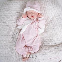 Lifelike Reborn Baby Dolls 18 Inch Realistic Newborn Baby Dolls Girl, Full Sil
