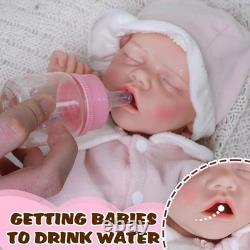 Lifelike Reborn Baby Dolls 18 Inch Realistic Newborn Baby Dolls Girl, Full Sil