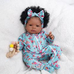 Lifelike Reborn Baby Dolls Black 20 Inch Realistic Newborn Baby Dolls Real Life