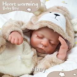 Lifelike Reborn Baby Dolls Boy 17-Inch Baby Soft Body Realistic-Newborn