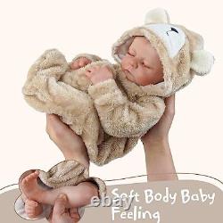 Lifelike Reborn Baby Dolls Boy 17-Inch Baby Soft Body Realistic-Newborn