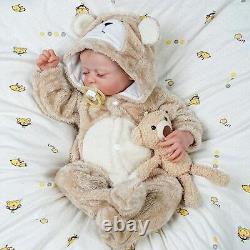 Lifelike Reborn Baby Dolls Boy 17-Inch Baby Soft Body Realistic-Newborn