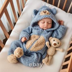 Lifelike Reborn Baby Dolls Boy 18-Inch Soft Weighted Body Realistic-Newborn Ba