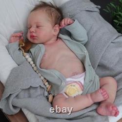 Lifelike Reborn Baby Dolls Boy 19 Inch Full Body Silicone Realistic Newborn Baby