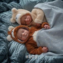 Lifelike Reborn Baby Twins 20 inch Soft Body Realistic Newborn Dolls for Ki