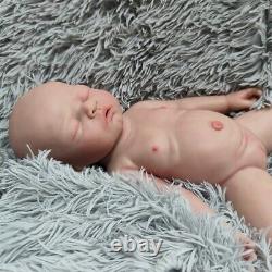 Lifelike Sleeping Baby Girl 17Soft Reborn Doll Full Body Silicone Real Touch