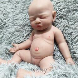 Lifelike Sleeping Baby Girl 17Soft Reborn Doll Full Body Silicone Real Touch