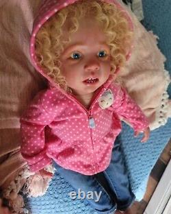 LittleDollyDearest STUDIOS Reborn Girl Toddler WINI READ Baby BIG doll REALISTIC