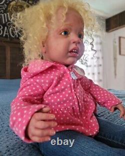 LittleDollyDearest STUDIOS Reborn Girl Toddler WINI READ Baby BIG doll REALISTIC
