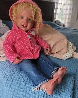 LittleDollyDearest STUDIOS Reborn Girl Toddler WINI READ Baby BIG doll REALISTIC