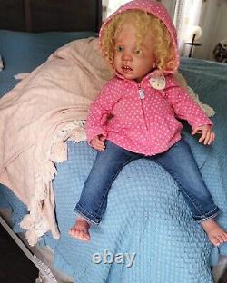 LittleDollyDearest STUDIOS Reborn Girl Toddler WINI READ Baby BIG doll REALISTIC