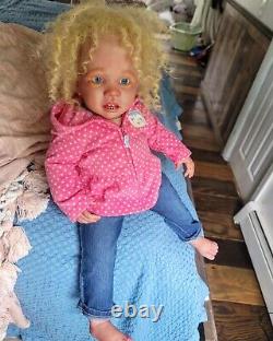 LittleDollyDearest STUDIOS Reborn Girl Toddler WINI READ Baby BIG doll REALISTIC