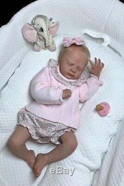 Long Sold Out Reborn Baby Girl JAYDEN ASLEEP Natalie Scholl