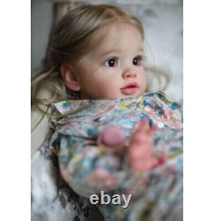 Lovely 26 Reborn Baby Dolls Toddler Girl Rooted Hair Cloth Body Handmade Gift