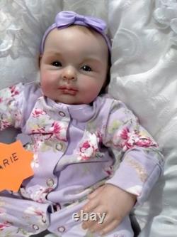 MARIE? Pretty reborn doll girl. Nicely weighted to 6.2lbs 2.8kgs 18 46cm
