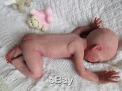 MARSHMALLOW Full Body SOLID SILICONE Doll ULTRA Soft Baby GIRL- Lori Sullivan