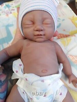Made in USA 14 Full Body Silicone Baby Girl Doll Tabitha