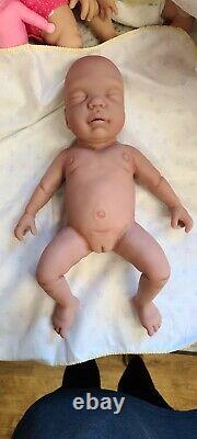 Made in USA 16 Preemie Full Body Silicone Baby Girl Doll Sasha