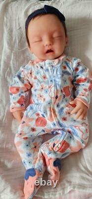 Madison Sculpt Silicone Full Body Baby Girl Doll Asleep Hair 20 7 Lbs 10oz