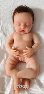 Madison Sculpt Silicone Full Body Baby Girl Doll Asleep Hair 20 7 Lbs 10oz