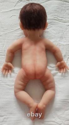 Madison Sculpt Silicone Full Body Baby Girl Doll Asleep Hair 20 7 Lbs 10oz