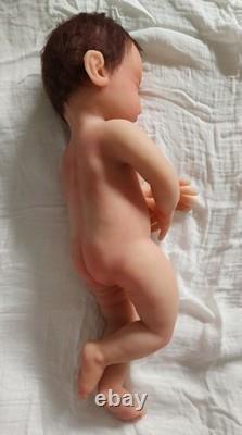Madison Sculpt Silicone Full Body Baby Girl Doll Asleep Hair 20 7 Lbs 10oz