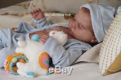 Magnolia Dream Doll Reborn baby boy Harper 19.5''Full Body Anatomically correct