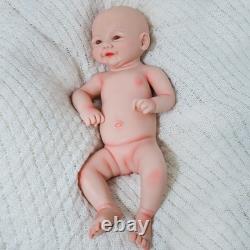 Maletofe 16.93 Inch Painted Reborn Doll Full Silicone Newborn Girl Baby Doll Toy