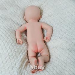 Maletofe 16.93 Inch Painted Reborn Doll Full Silicone Newborn Girl Baby Doll Toy