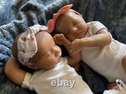 Meet The Twins! Reborn Baby Girl Dolls Lindsey And Leslie! Accessories Included